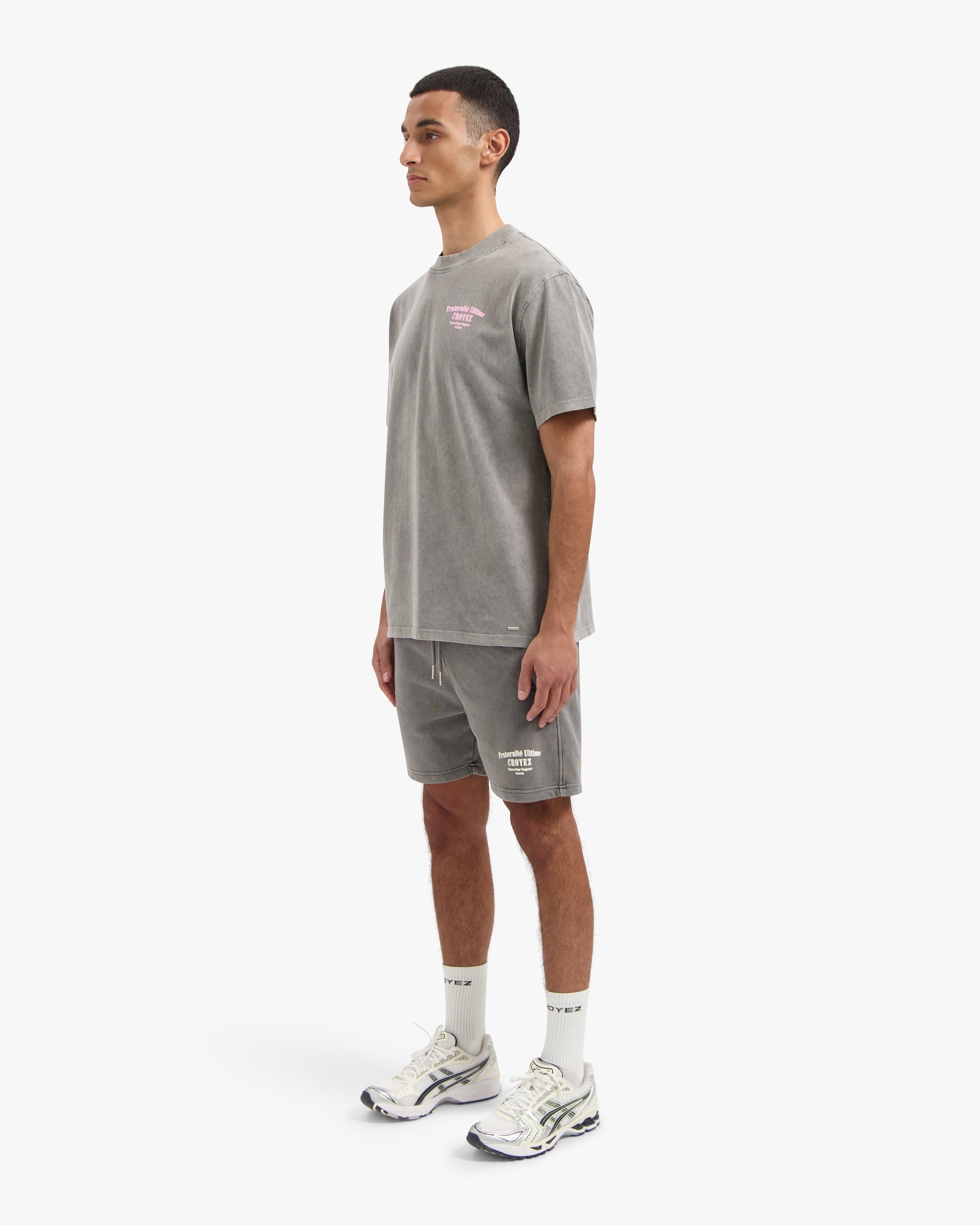 CROYEZ FRATERNITÉ T-SHIRT | ACID WASH/PINK