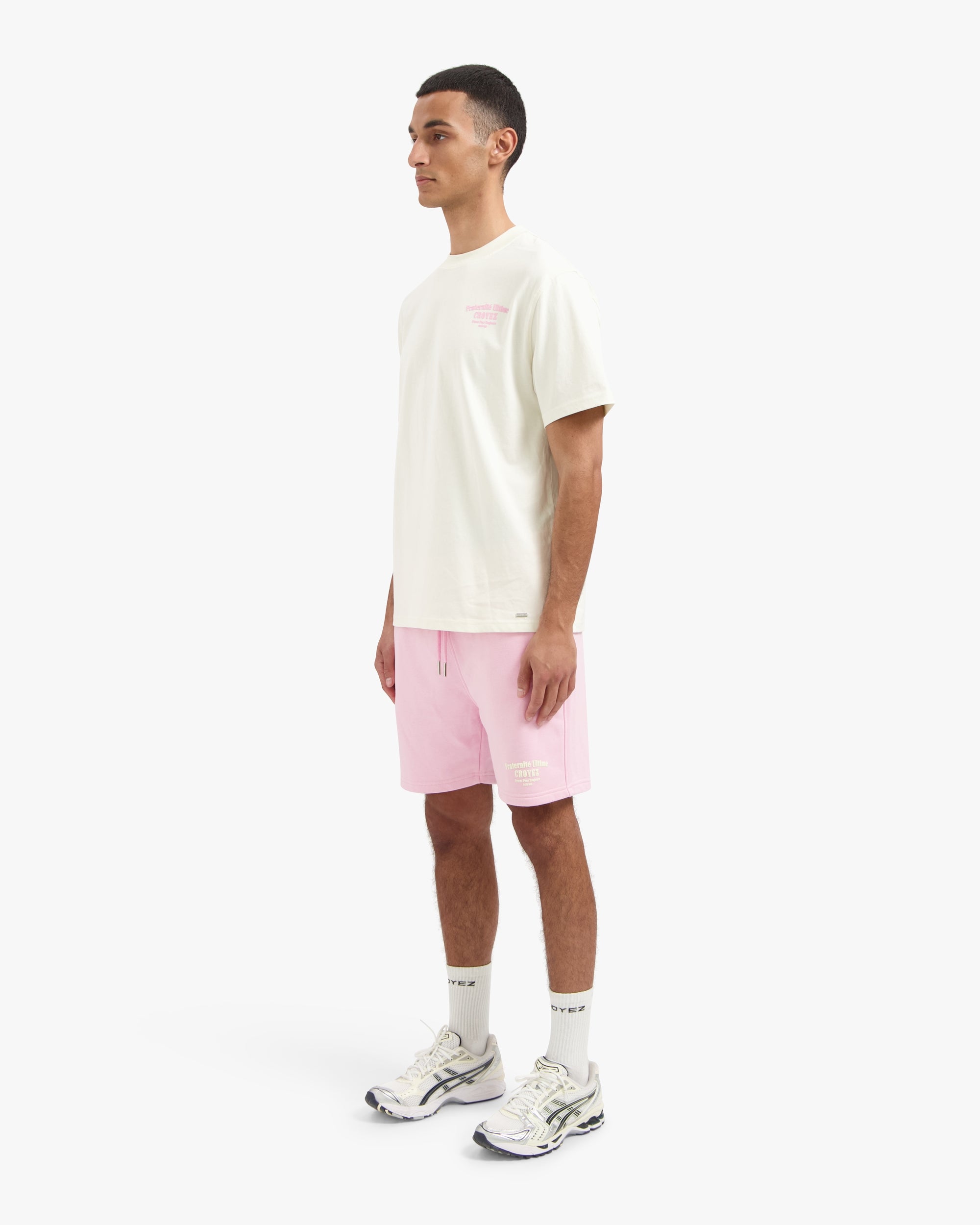 CROYEZ FRATERNITÉ T-SHIRT | OFF-WHITE/PINK