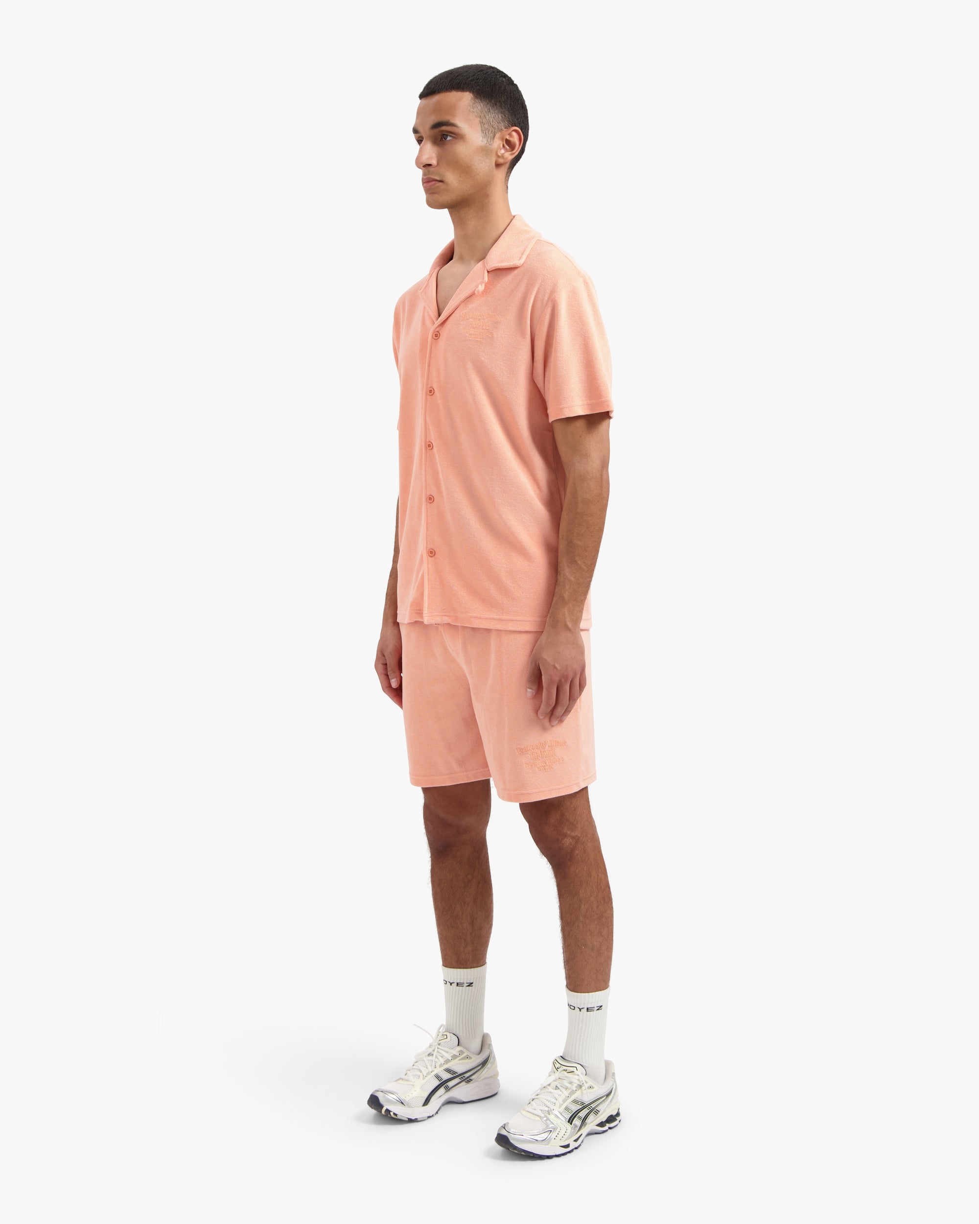 CROYEZ FRATERNITÉ TOWELLING SHIRT | PEACH