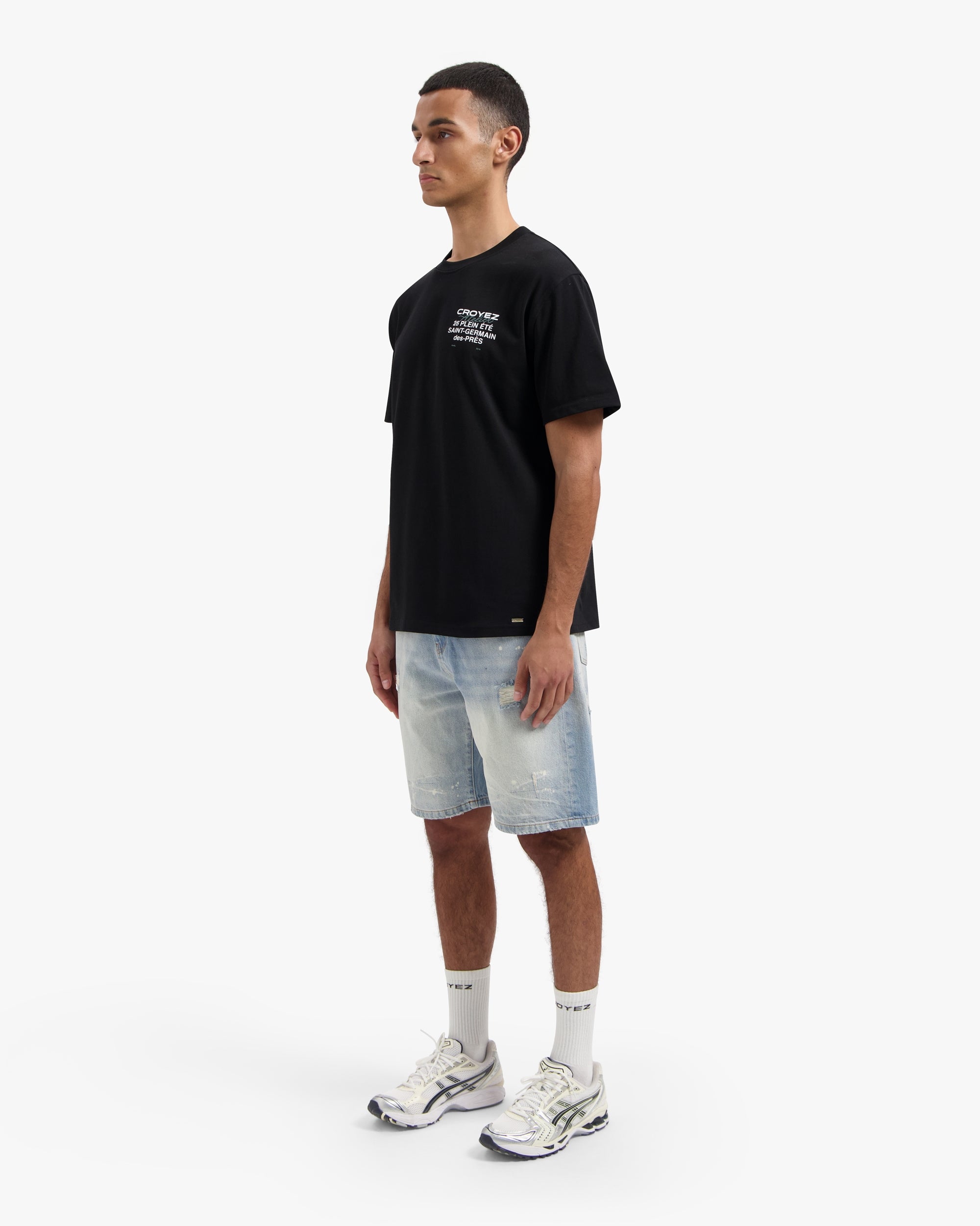 CROYEZ CD2 WASHED DENIM SHORTS | LIGHT BLUE