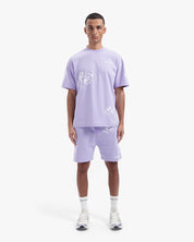 CROYEZ INITIAL FLOWER T-SHIRT | LILAC