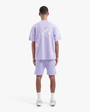 CROYEZ INITIAL FLOWER T-SHIRT | LILAC
