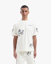 CROYEZ INITIAL FLOWER T-SHIRT | OFF-WHITE