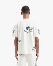 CROYEZ INITIAL FLOWER T-SHIRT | OFF-WHITE