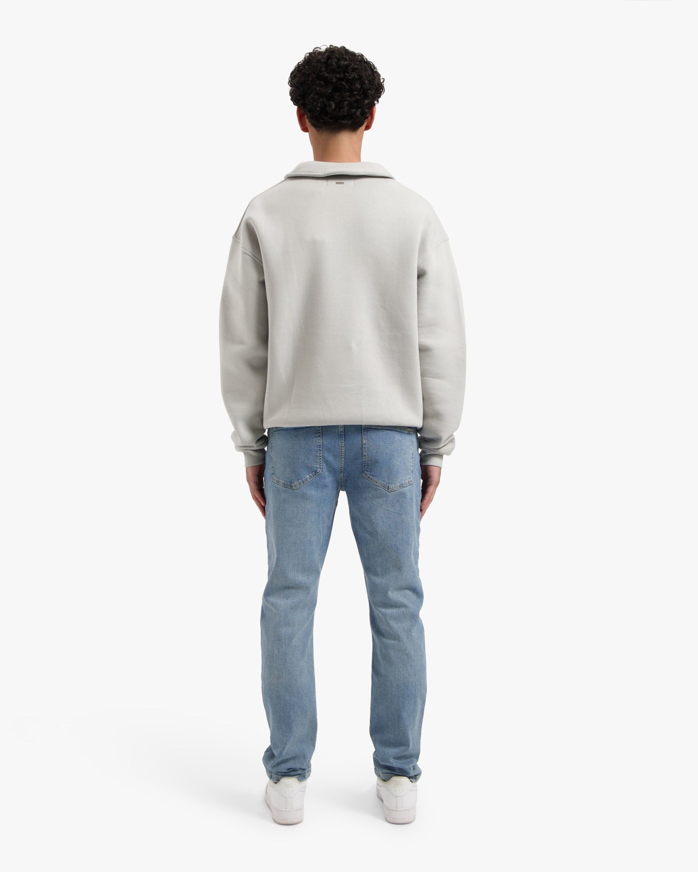 CROYEZ FRATERNITÉ HALF ZIP SWEATER | GREY