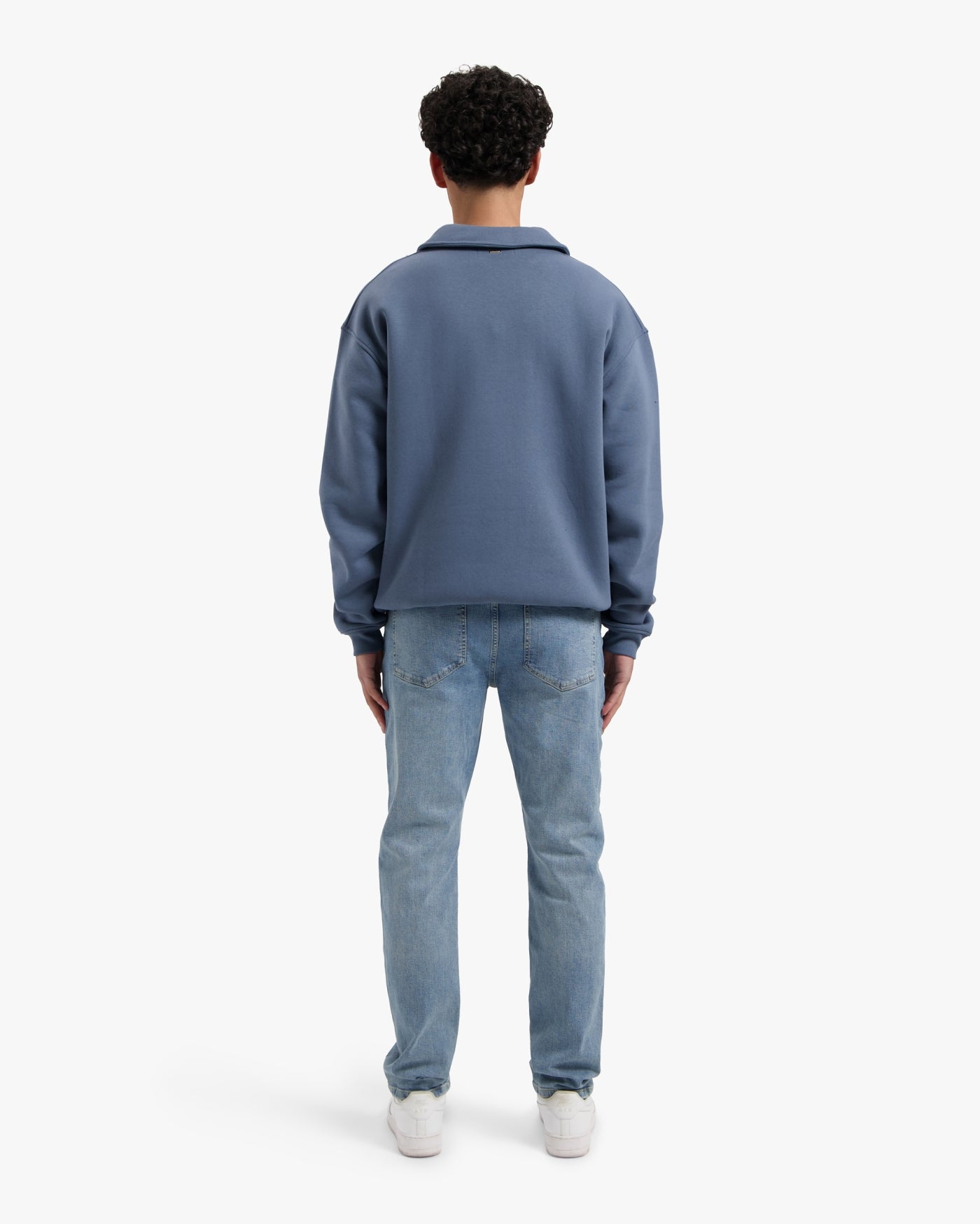 CROYEZ FRATERNITÉ HALF ZIP SWEATER - BLUE