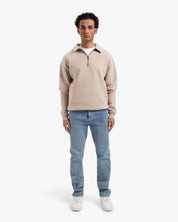 CROYEZ FRATERNITÉ HALF ZIP SWEATER | SAND