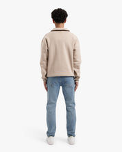 CROYEZ FRATERNITÉ HALF ZIP SWEATER | SAND