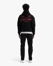 CROYEZ GALLERY HOODIE | BLACK/RED