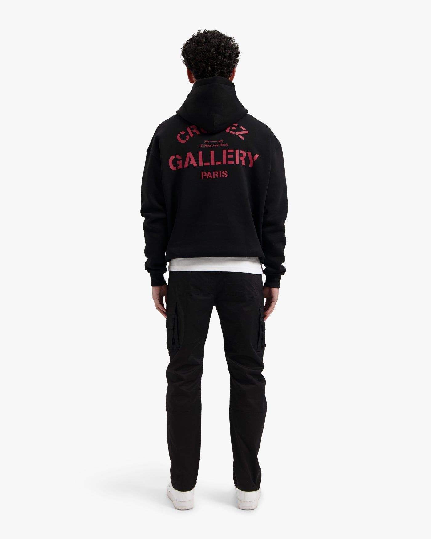 CROYEZ GALLERY HOODIE - BLACK/RED