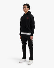 CROYEZ GALLERY HOODIE | BLACK/RED