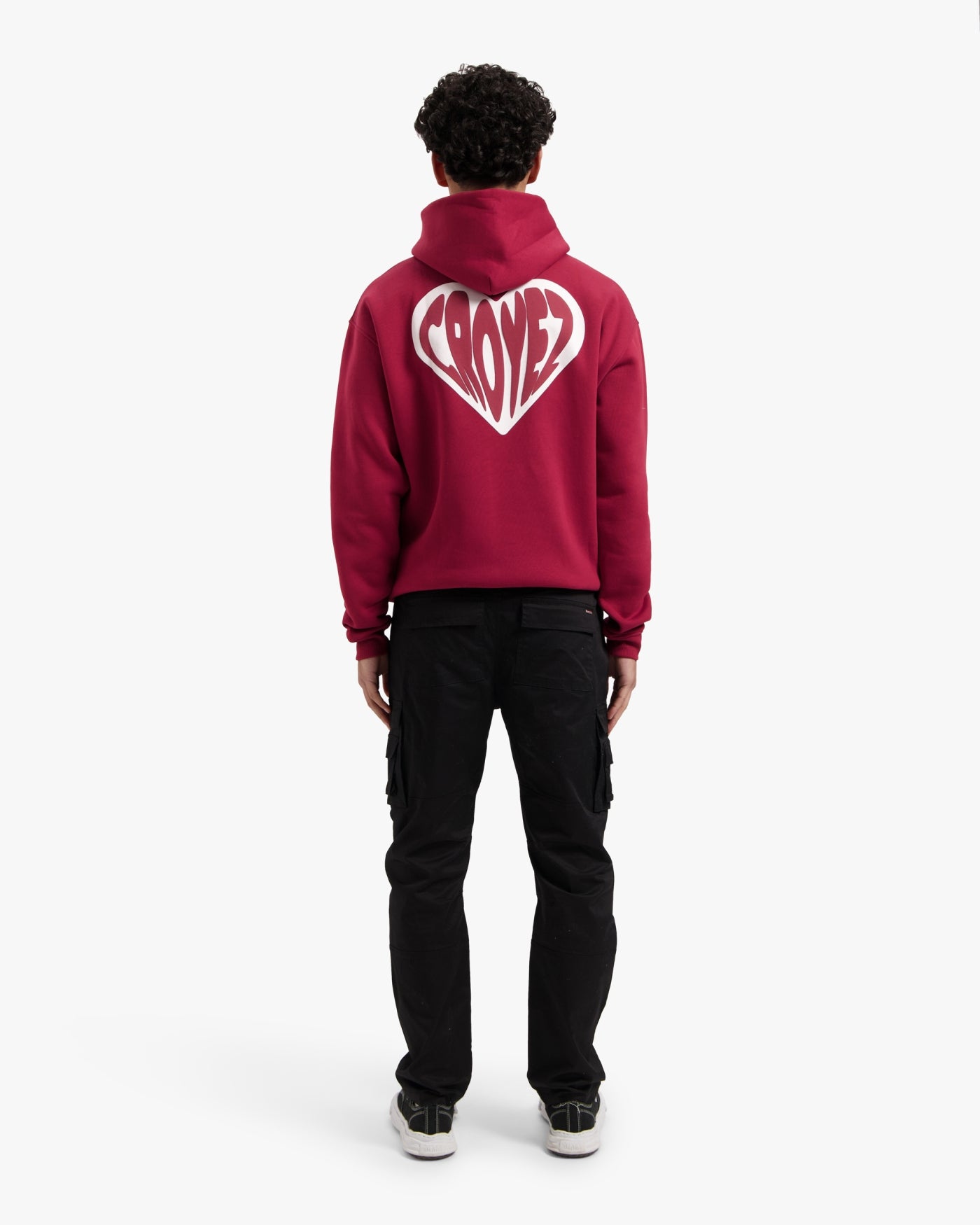 CROYEZ PUFFED HEART HOODIE - RED