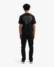 CROYEZ PUFFED HEART T-SHIRT | BLACK