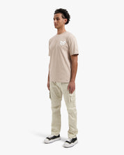 CROYEZ PUFFED HEART T-SHIRT | SAND