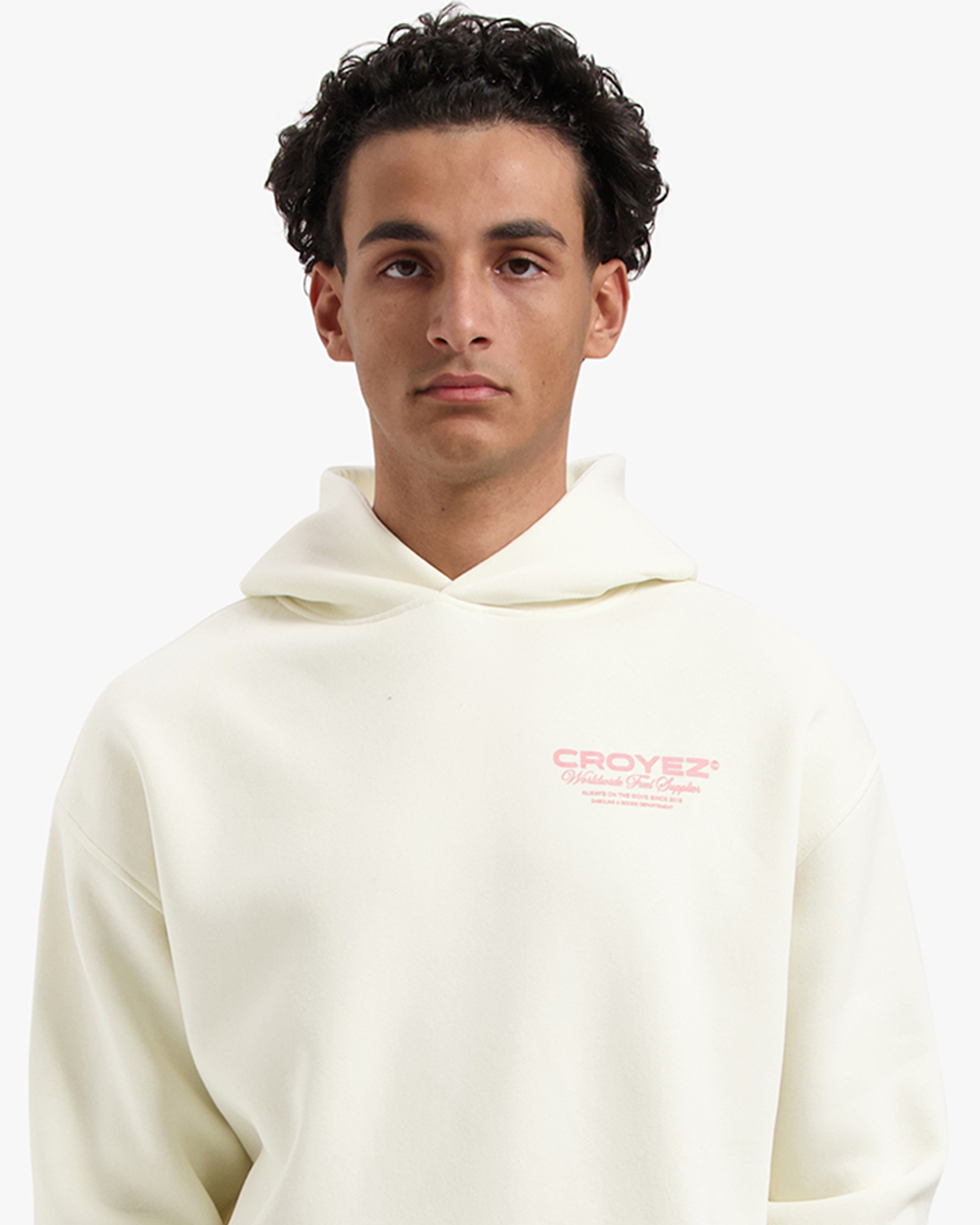 CROYEZ WORLDWIDE SUPPLIER HOODIE - OFF-WHITE