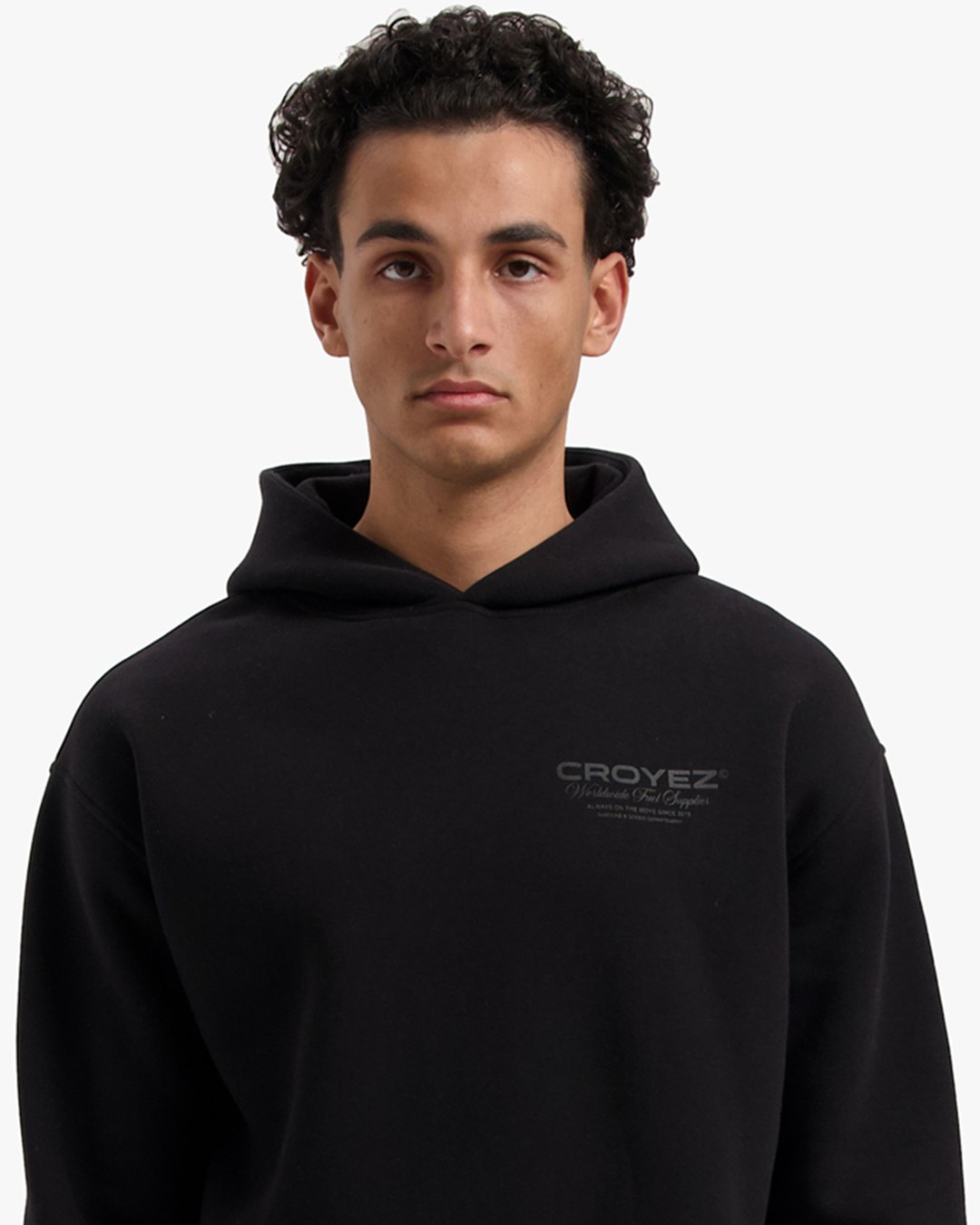 CROYEZ WORLDWIDE SUPPLIER HOODIE - BLACK