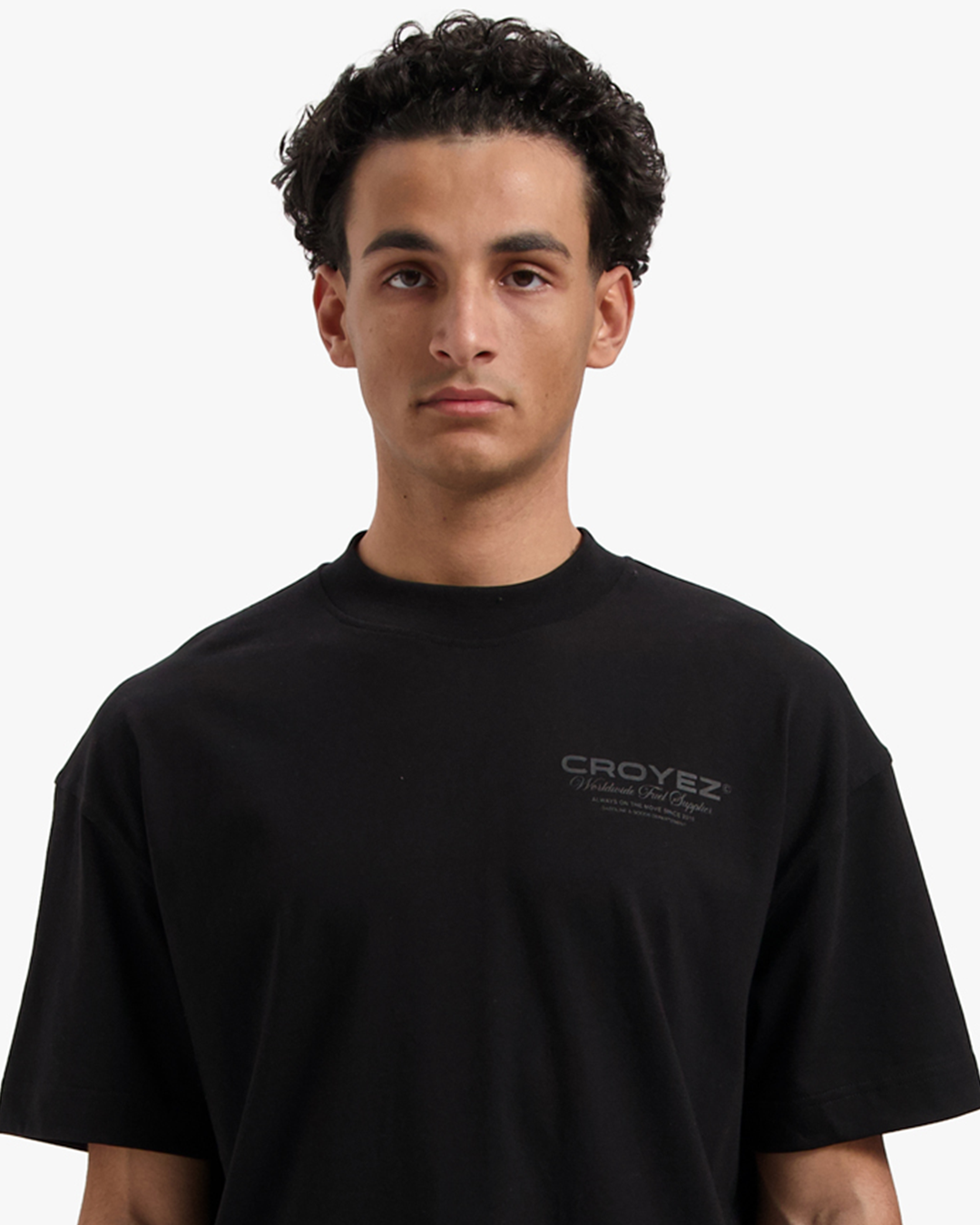 CROYEZ WORLDWIDE SUPPLIER T-SHIRT - BLACK