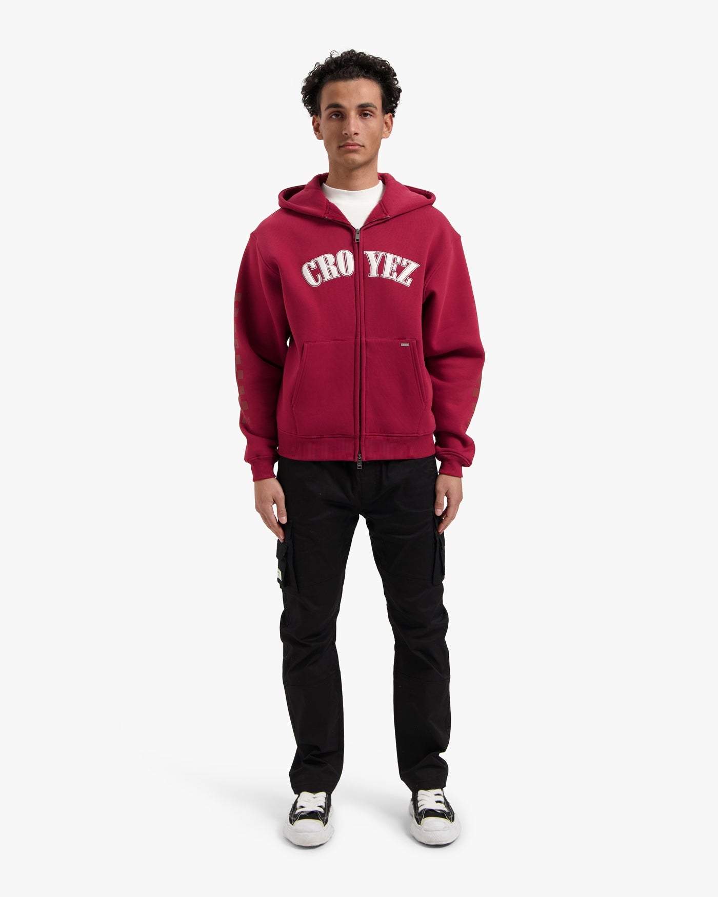 CROYEZ FINISH ZIP HOODIE | RED