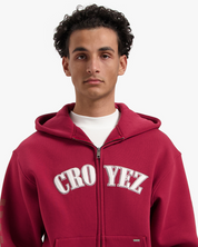 CROYEZ FINISH ZIP HOODIE | RED