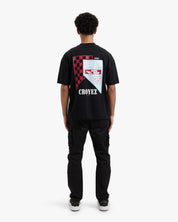 CROYEZ FUMES FLAG T-SHIRT | BLACK