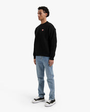 CROYEZ HEART KNIT SWEATER | BLACK