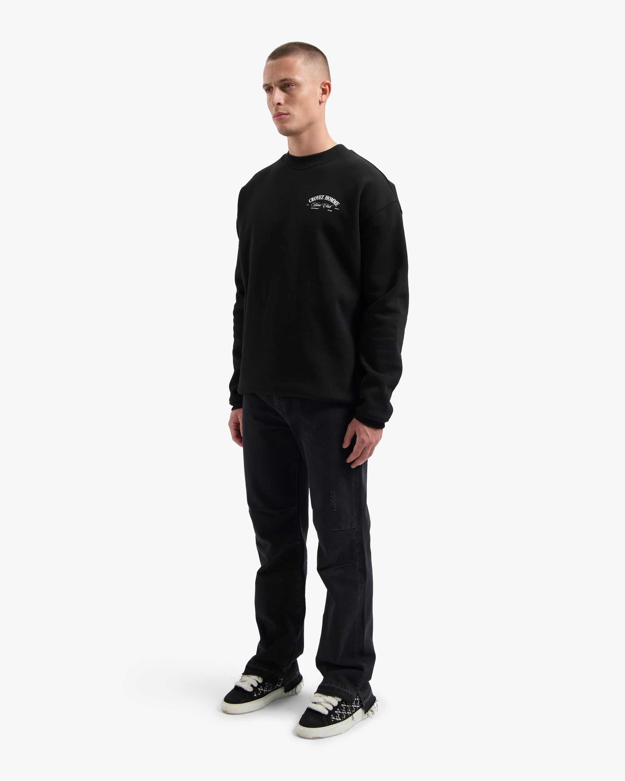 CROYEZ ARTIST CLUB SWEATER | BLACK