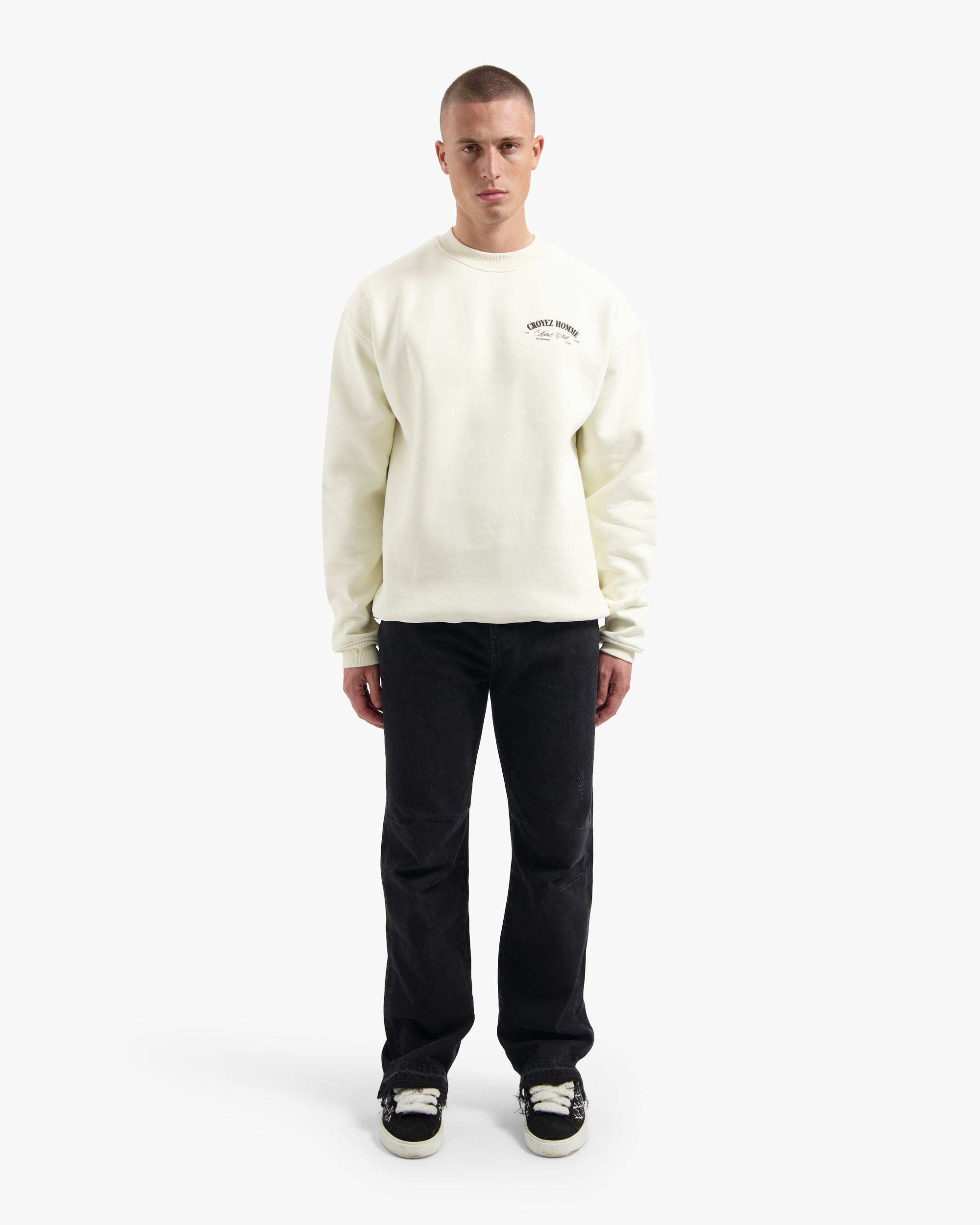 CROYEZ ARTIST CLUB SWEATER | OFF-WHITE