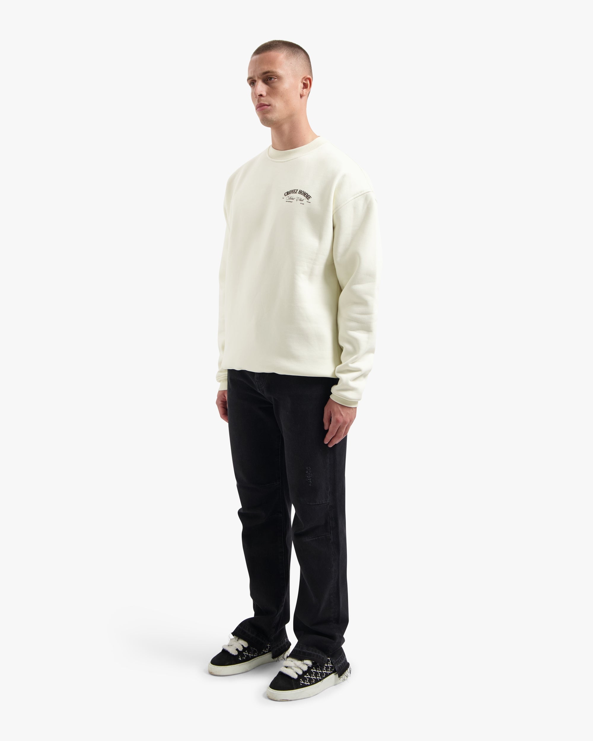 CROYEZ ARTIST CLUB SWEATER | OFF-WHITE