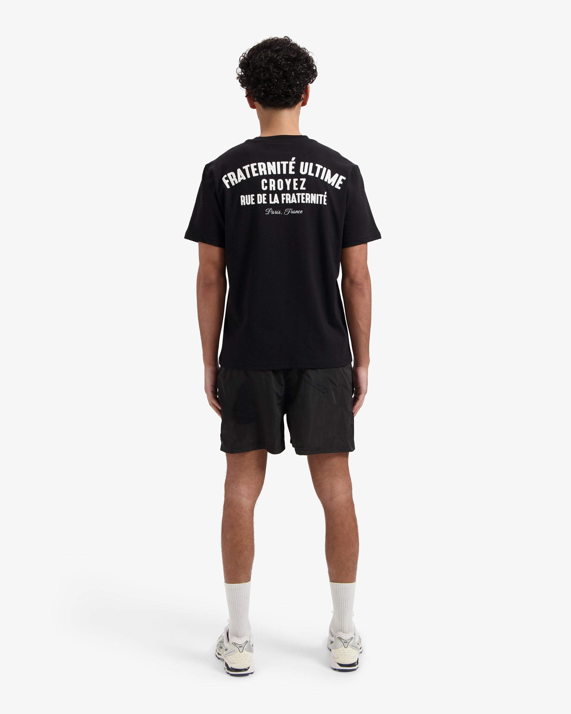 CROYEZ FRATERNITÉ SWIM SHORTS | BLACK