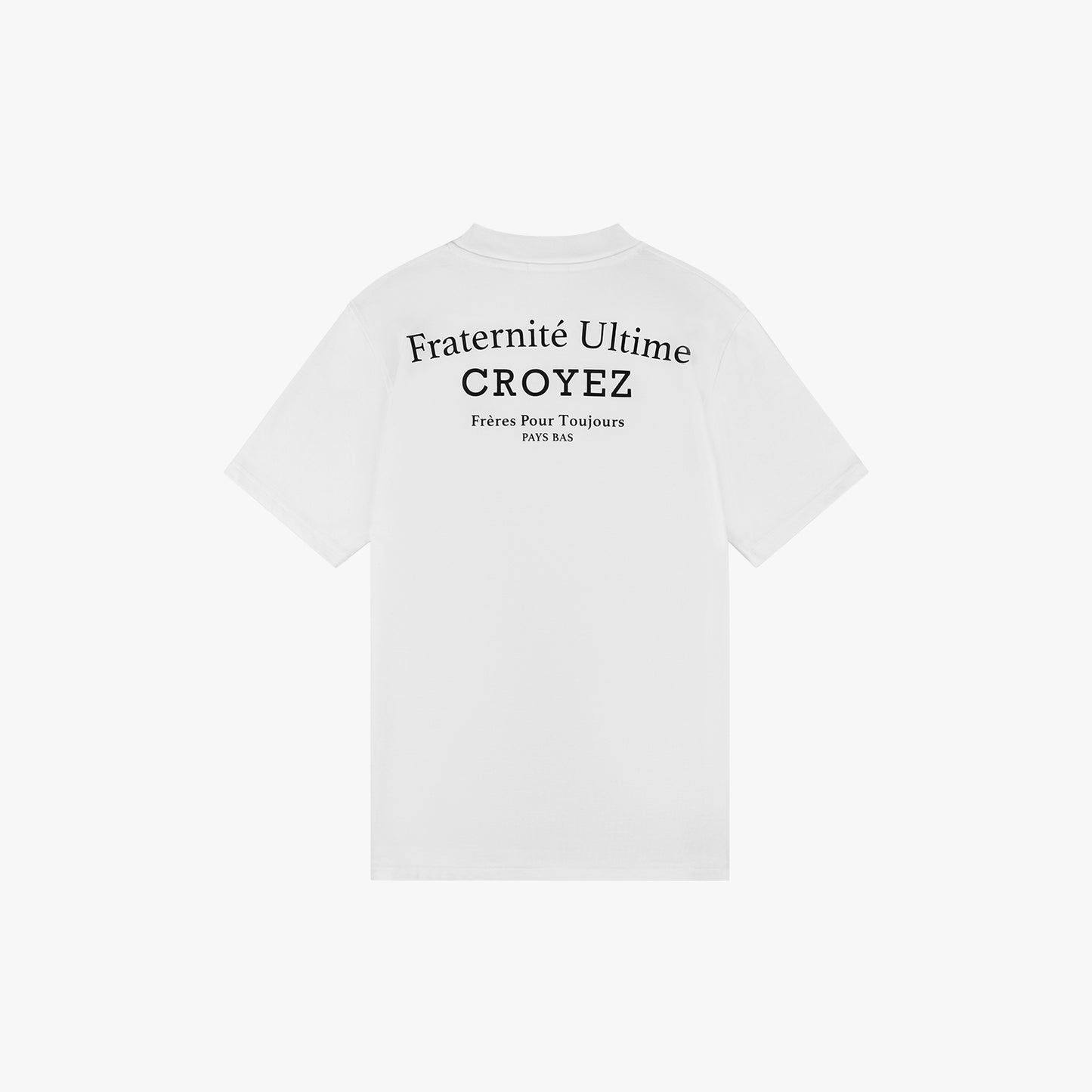 CROYEZ FRATERNITÉ T-SHIRT - WHITE/BLACK