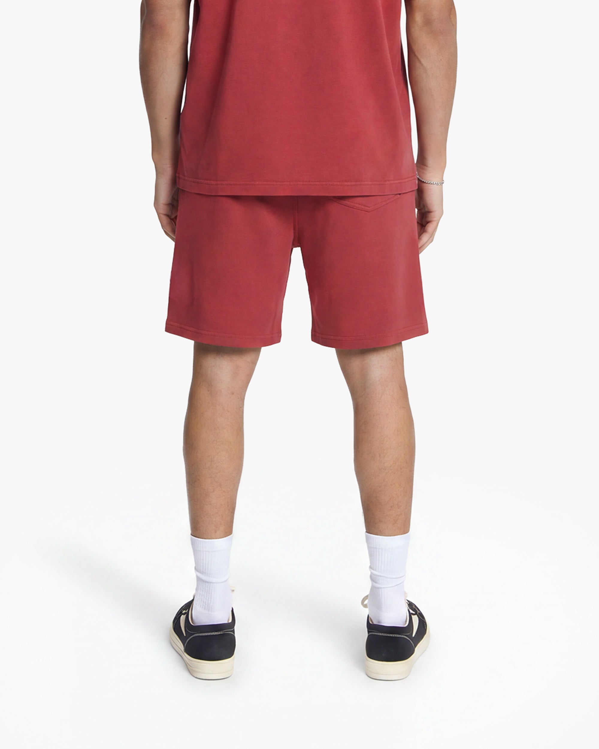 Croyez Garment Dye Shorts | Red