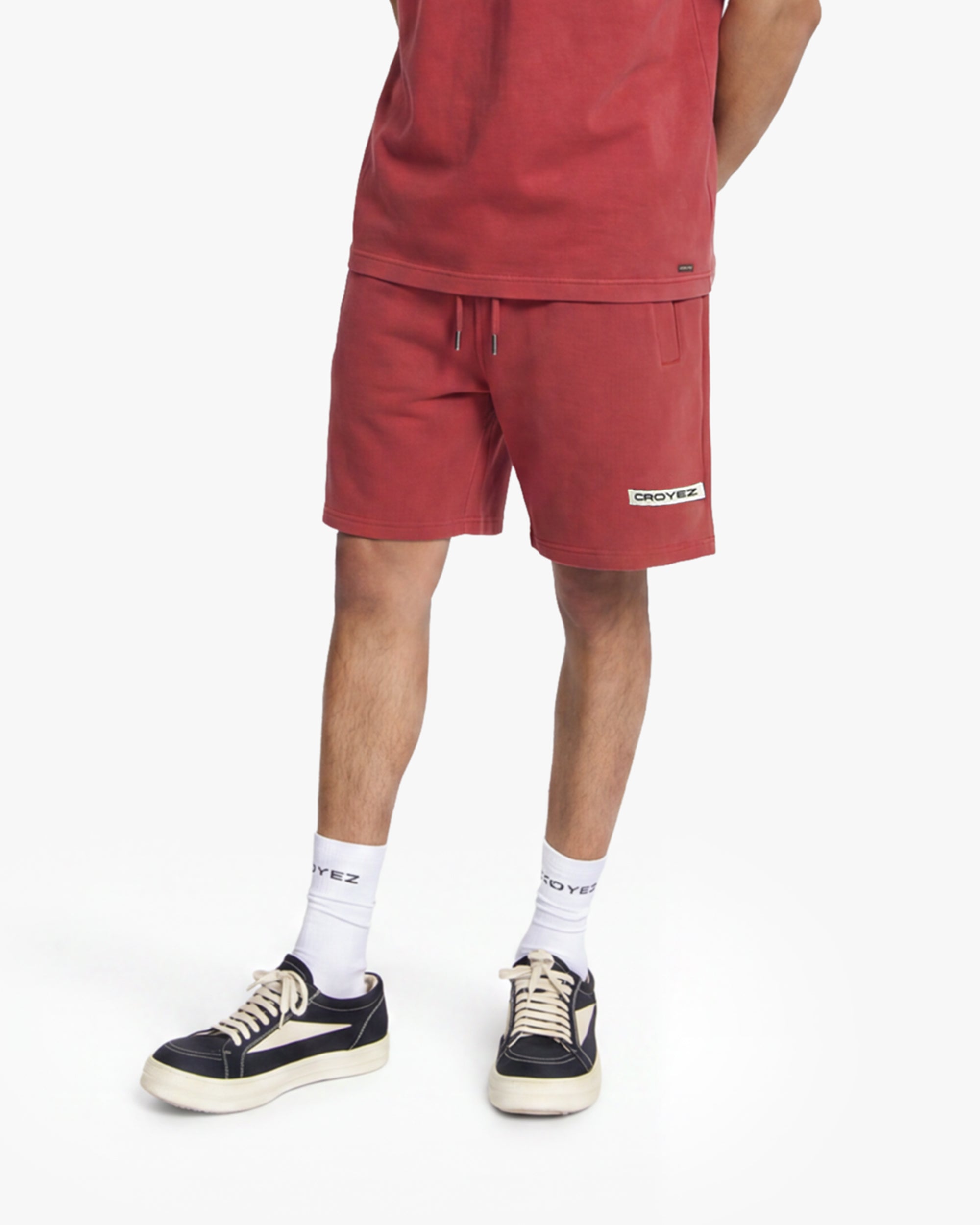 Croyez Garment Dye Shorts | Red