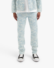 CROYEZ JACQUARD CAMO JEANS | LIGHT BLUE