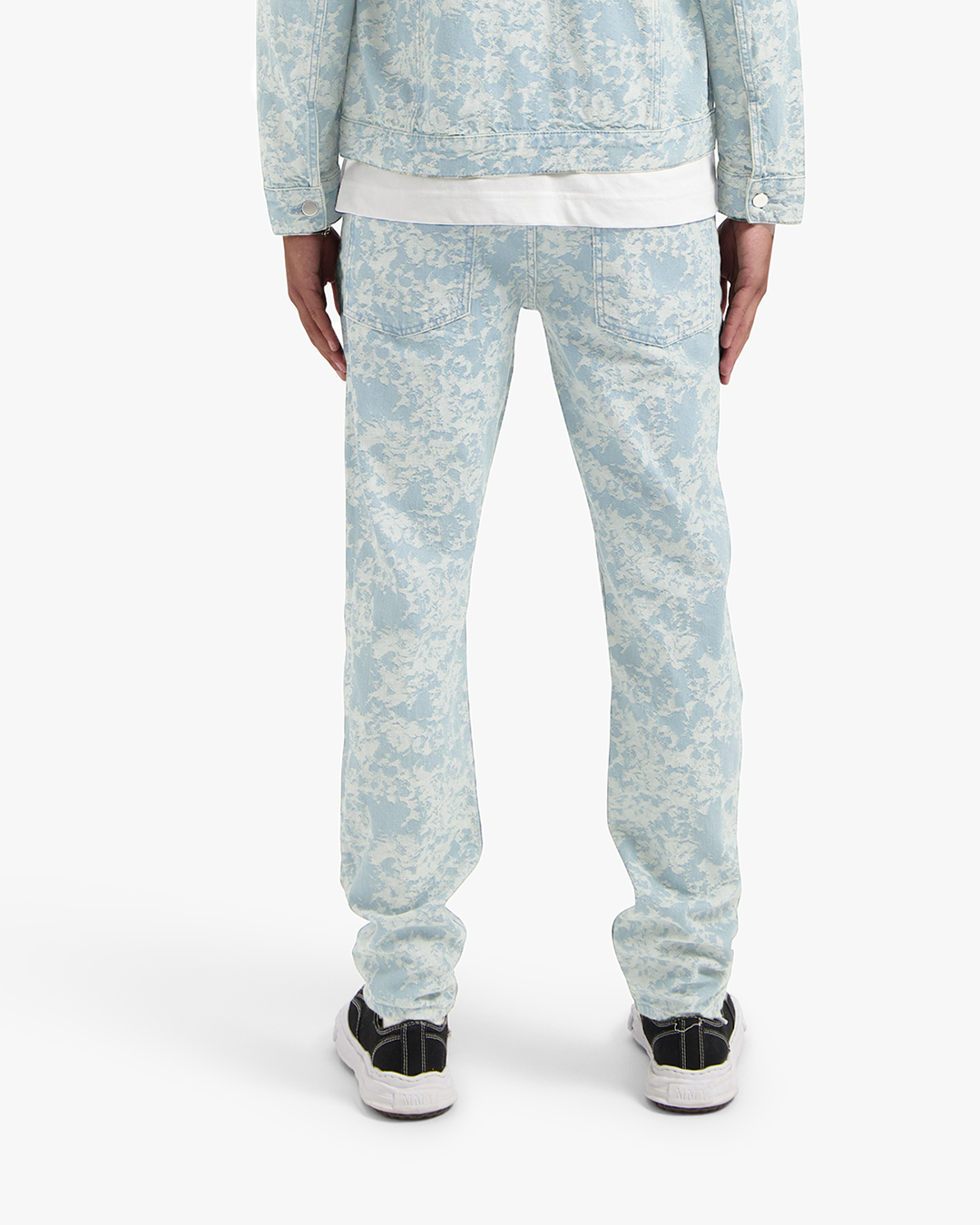CROYEZ JACQUARD CAMO JEANS | LIGHT BLUE