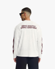 Croyez Service Dept Longsleeve | Off-White/Cherry