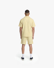 Croyez Initial Waffle Shirt | Butter Yellow