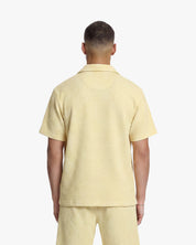 Croyez Initial Waffle Shirt | Butter Yellow