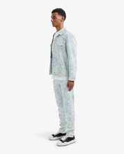 CROYEZ JACQUARD CAMO JEANS | LIGHT BLUE