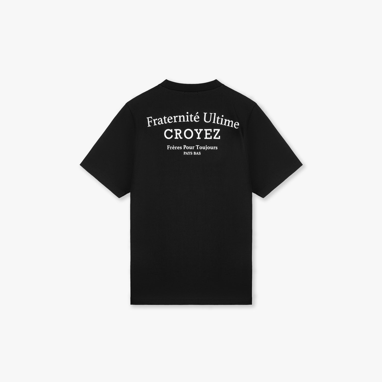 CROYEZ FRATERNITÉ T-SHIRT | BLACK/WHITE