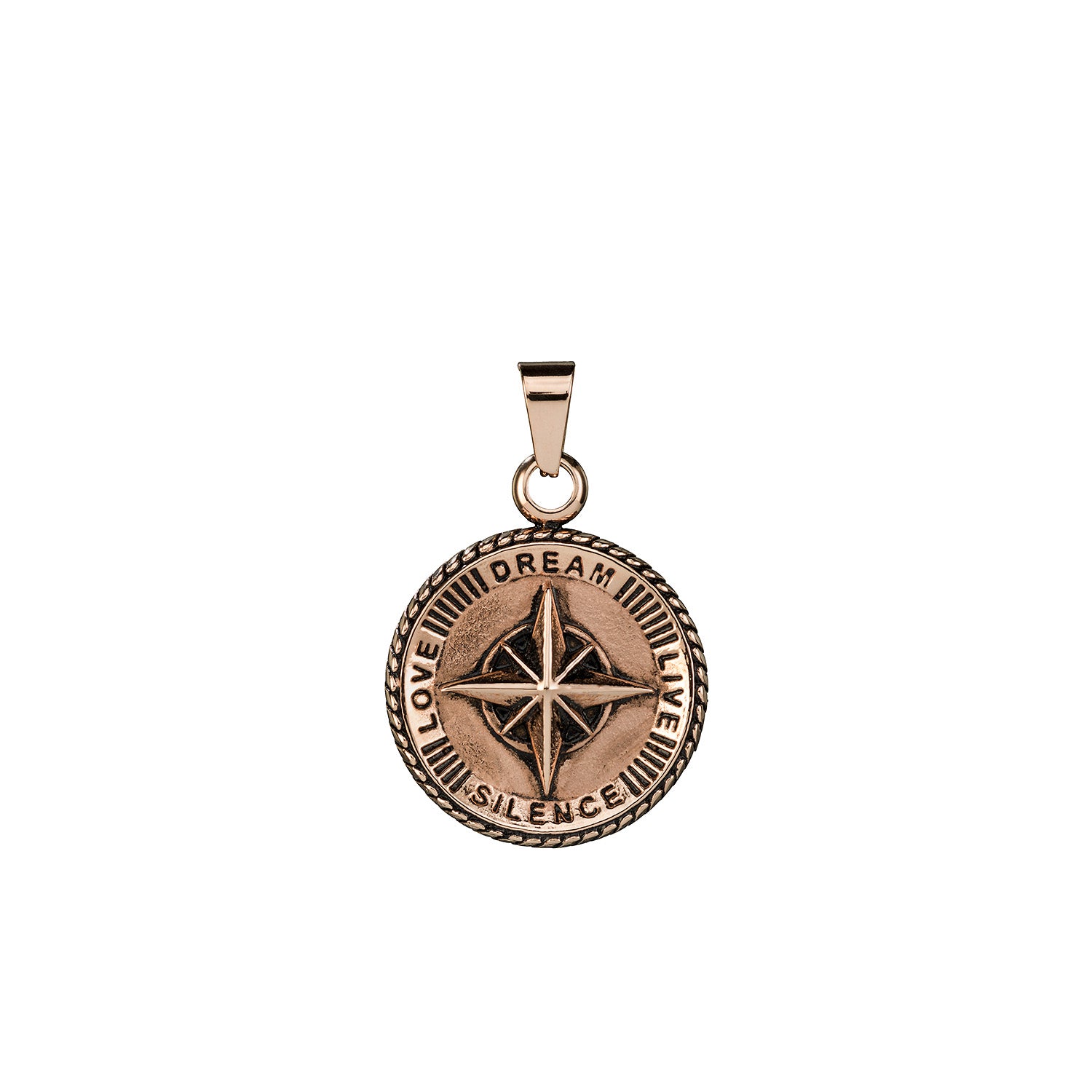 Compass Rosegold Pendant
