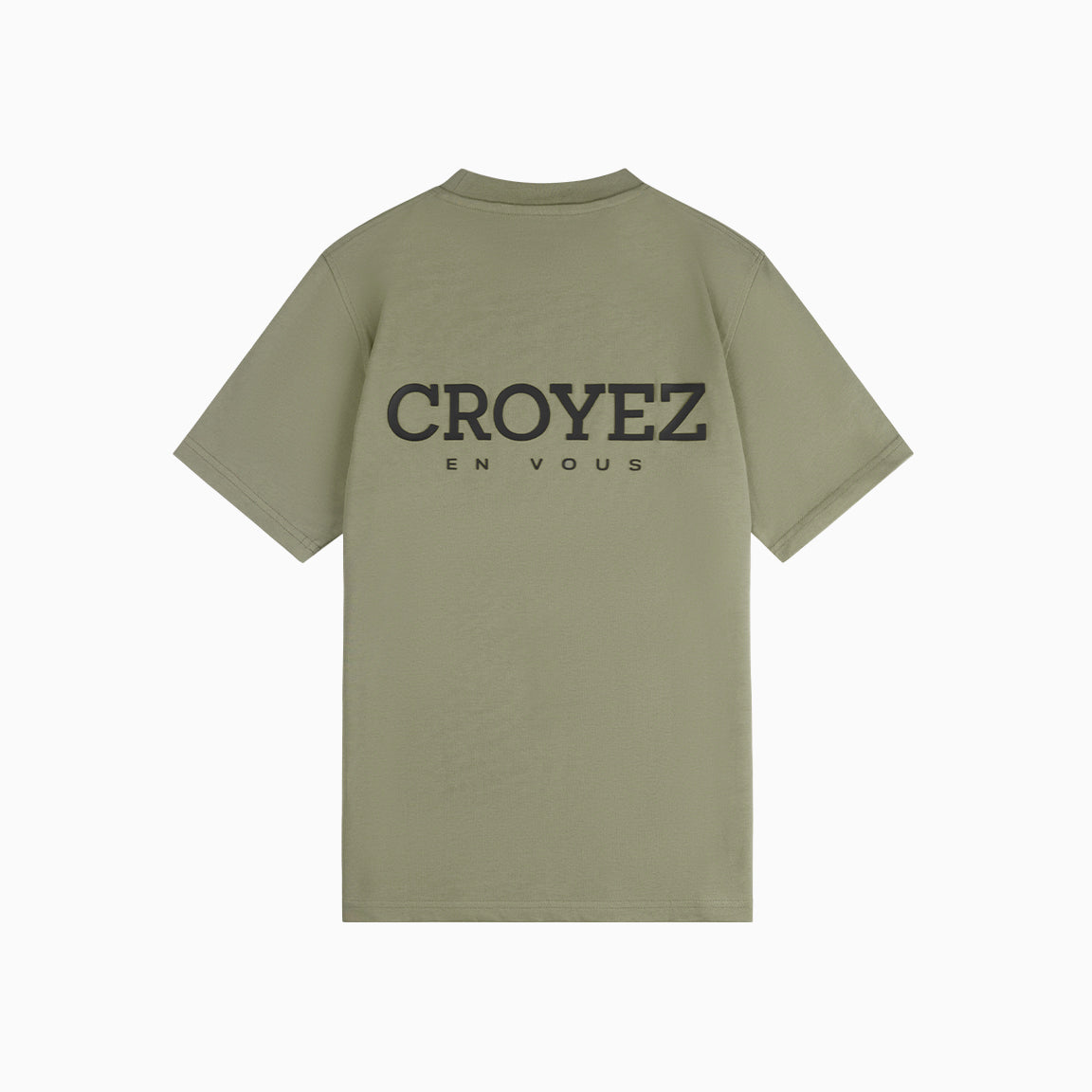 CROYEZ ABSTRACT T-SHIRT - LIGHT ARMY
